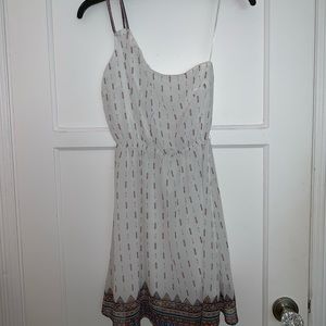 One Shoulder patterned dress